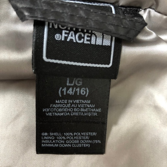 The North Face down belted parka jacket 14-16 women xs - Picture 11 of 13